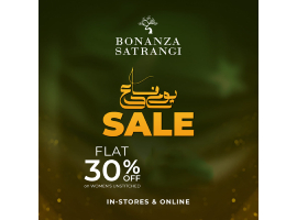Bonanza Satrangi Defence Day Sale FLAT 30% off on Women's Unstitched Collection